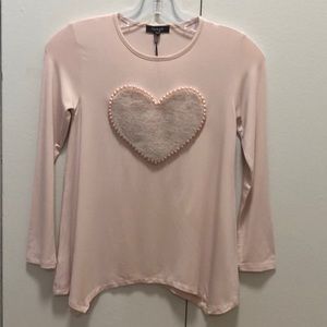 Light pink Imoga tunic with embellished heart